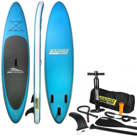 Seachoice Inflatable Stand-Up Paddle Board 86941 Kit, Lightweight, 10'6" x 30" x 6"