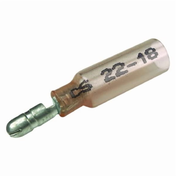 Seachoice Insulated Heat Shrink Bullet Terminals, Male