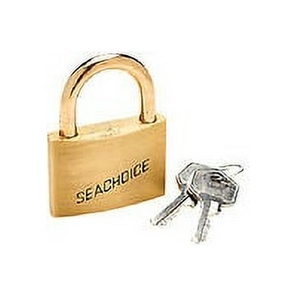 Seachoice Keyed-Alike Solid Brass Padlocks, 3 Per Card