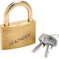 thumbnail image 1 of Seachoice 37331 Solid Brass Padlock, 2 In., Set of 3 Keyed Alike, 1 of 2