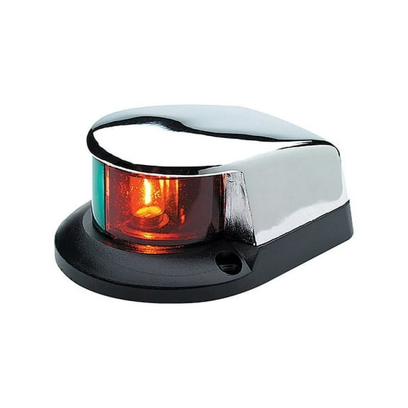 Seachoice LED Bow Light, Marine Navigation, Chrome Bi-Color, 4 In.