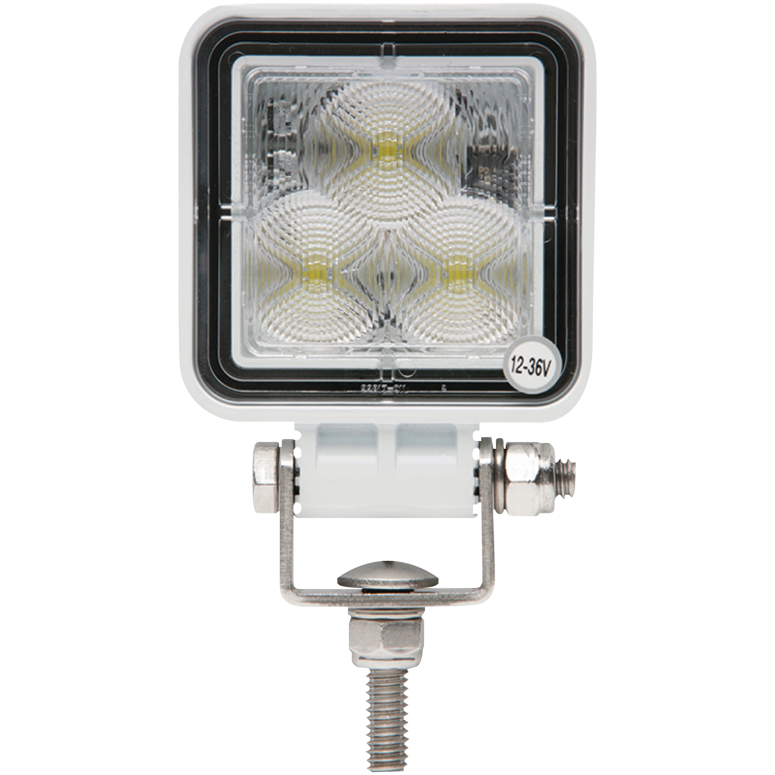 Seachoice LED Flood Beam Square/Compact Work Light, 12/24V, White Housing
