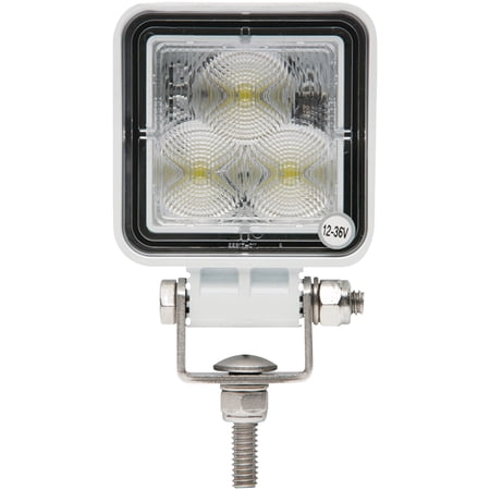 Seachoice LED Flood Beam Square/Compact Work Light, 12/24V, White Housing