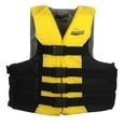 thumbnail image 1 of Seachoice Level 70 Life Jacket, Deluxe Adjustable 4-Belt Ski Vest, Yellow and Black, Size L/XL, 40-52 In. Chest, 1 of 4