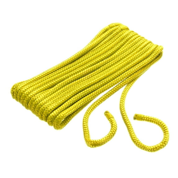 Seachoice Fender Line Double Braided Nylon 1/4'' x 6ft Yellow, 50-40821
