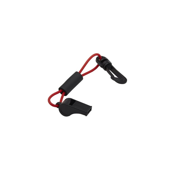 Seachoice New Whistle W/Lanyard-Red/Black, 50-11726