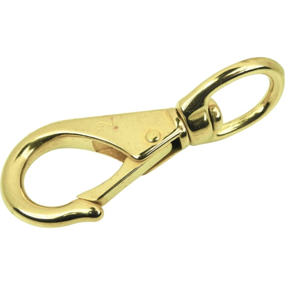 Seachoice Swivel Eye Snap Bolt - Swivel, Fix Eye Boat Snap - #1, 3-1/4 Inch, Gold