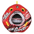 thumbnail image 1 of Seachoice Inflatable Waterskiing Towable Tube with Durable Handles and Zippered Valve Cover, 1-Person, 50x48 Inches, 1 of 4