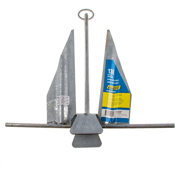 Seachoice Silver Steel 5 lb, 4 Inch Utility Anchor