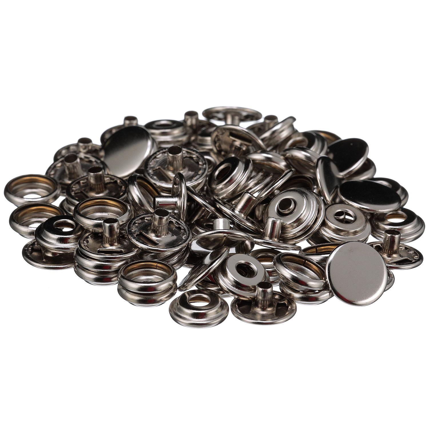 Seachoice Stainless Steel Button Socket with Barrel - 40 Pack - Walmart.com