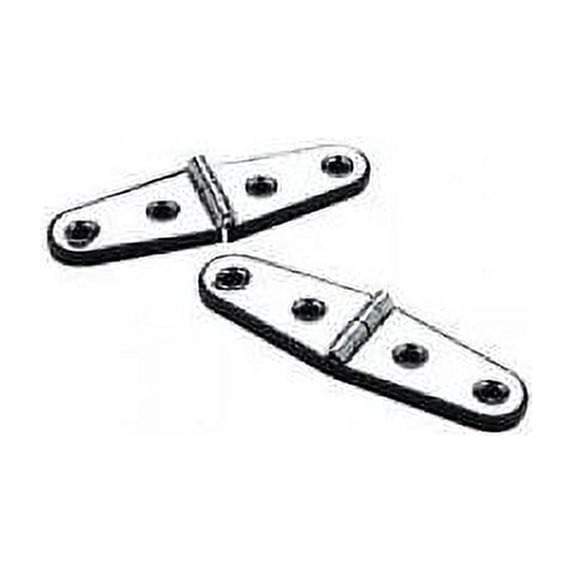 Seachoice Stainless Steel Strap Hinges with Base, 4" x 1-1/16", 1 Pair