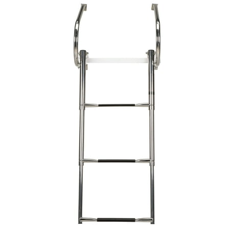 Seachoice Universal Swim Platform w/ Top-Mount Telescoping Ladder, 3 Step Ladder, Inboard/Outboard