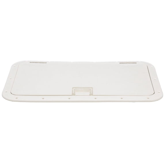 Seachoice White Handle Hatch, 10 In. X 20 In., Stainless Steel Hinge