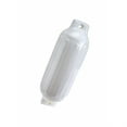 thumbnail image 1 of Seachoice White Inflatable 8.5" x 27" Twin Eye Ribbed Boat Fender, 1 of 2