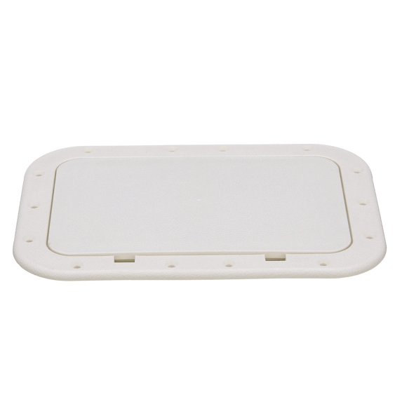 Seachoice White Pry-Out Hatch, 7 In. X 11 In. Inner Dimensions, Acetone Proof Polypropylene