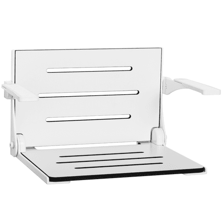 Seachrome Shafar-185155 Silhouette 16" Wide Wall Mounted Shower Seat - White