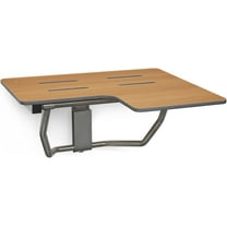 Seachrome Slr-320225-Ps Signature 32" Wall Mounted Folding Reversible Shower Seat - Wood