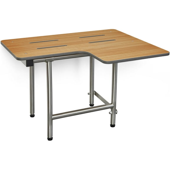 Seachrome Slr2-260225-Ps Signature 26" Wall Mounted Reversible Shower Seat - Wood