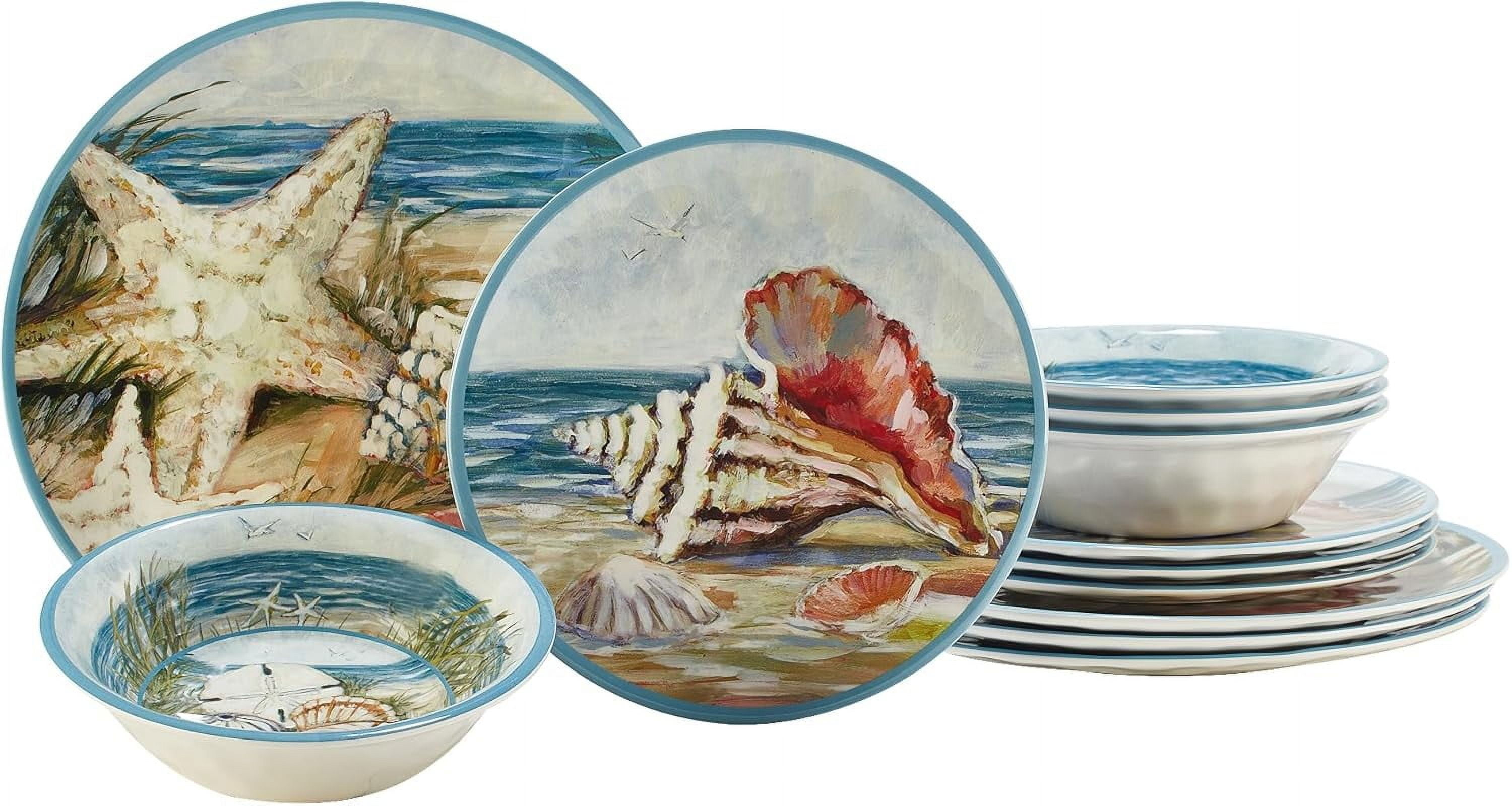 Piece Dinnerware Ocean Themed Dinnerware Sets Certified