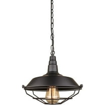 Seacoi Industrial Style Metal Pendant Light for Kitchen Island, Retro Farmhouse Pendant Lighting, Vintage Rustic Pendant Light Fixture, Pendant Lamp for Dining Room Warehouse Garage