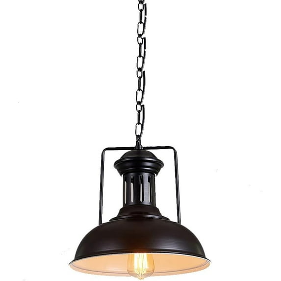 Seacoi Retro Metal Pendant Light for Kitchen Island, Vintage Rustic Pendant Lamp for Dining Room, Industrial Style Pendant Light Fixture, Farmhouse Pendant Lighting for Over Table Sink