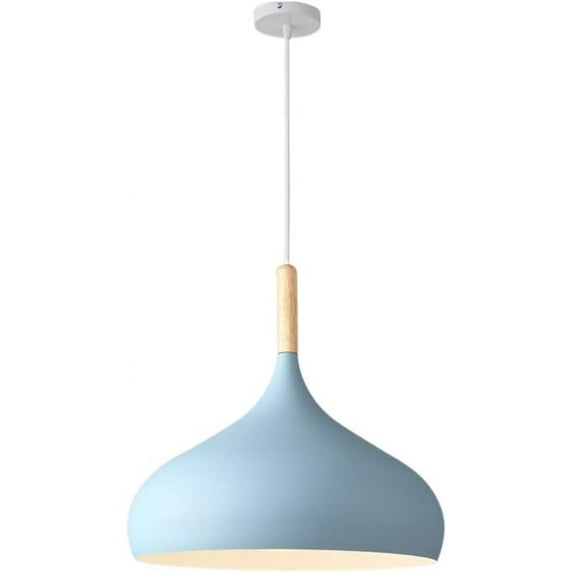 Seacoi Rustic Metal Pendant Light Fixture for Dining Room, Colorful Minimalist Farmhouse Pendant Lamp for Kitchen Island, Retro Industrial Pendant Lighting, Modern Pendant Light Fixure