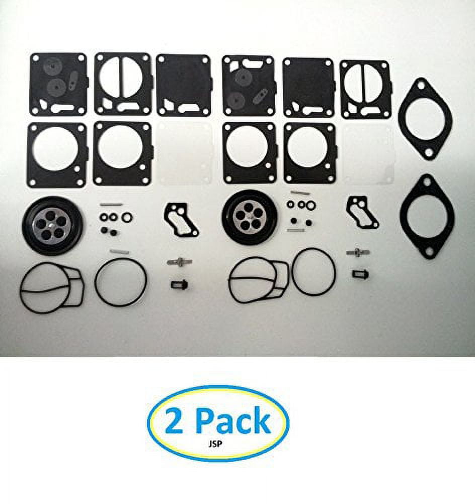 Dual Carb Rebuild Kit For Sea Doo XP 787 & 800 (95-97) - Includes Needle/Seat Valves, Base Gaskets, Full Rebuild Set