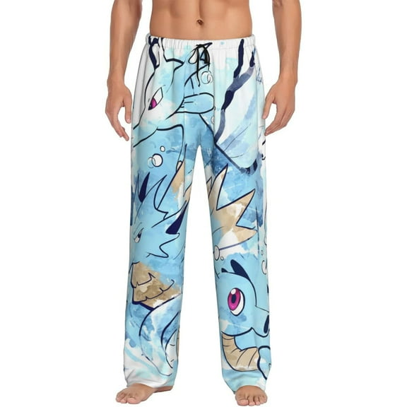Seadra Men's Pajama Pants, Ultra-soft Comfy Casual Lounge Pants, Graphic Printed Sleep Pjs Bottoms With Drawstring Pockets