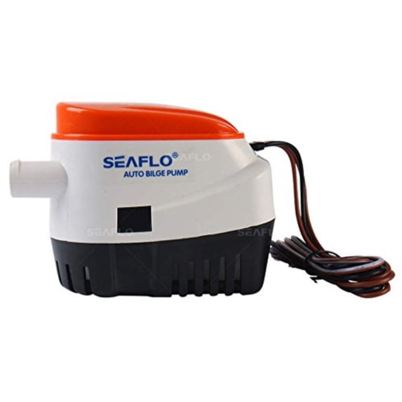 seaflo automatic submersible boat bilge water pump 12v 750gph auto with float switch-new by seaflo