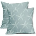 thumbnail image 1 of Seafoam Blue Starfish Pillow Covers 20X20 Inch Coastal Beach Nautical Couch Pillow Cases Summer Ocean Cotton Linen Throw Pillows Set of 2 Home Decor for Living Room Bedroom Cushion Outdoor, 1 of 6
