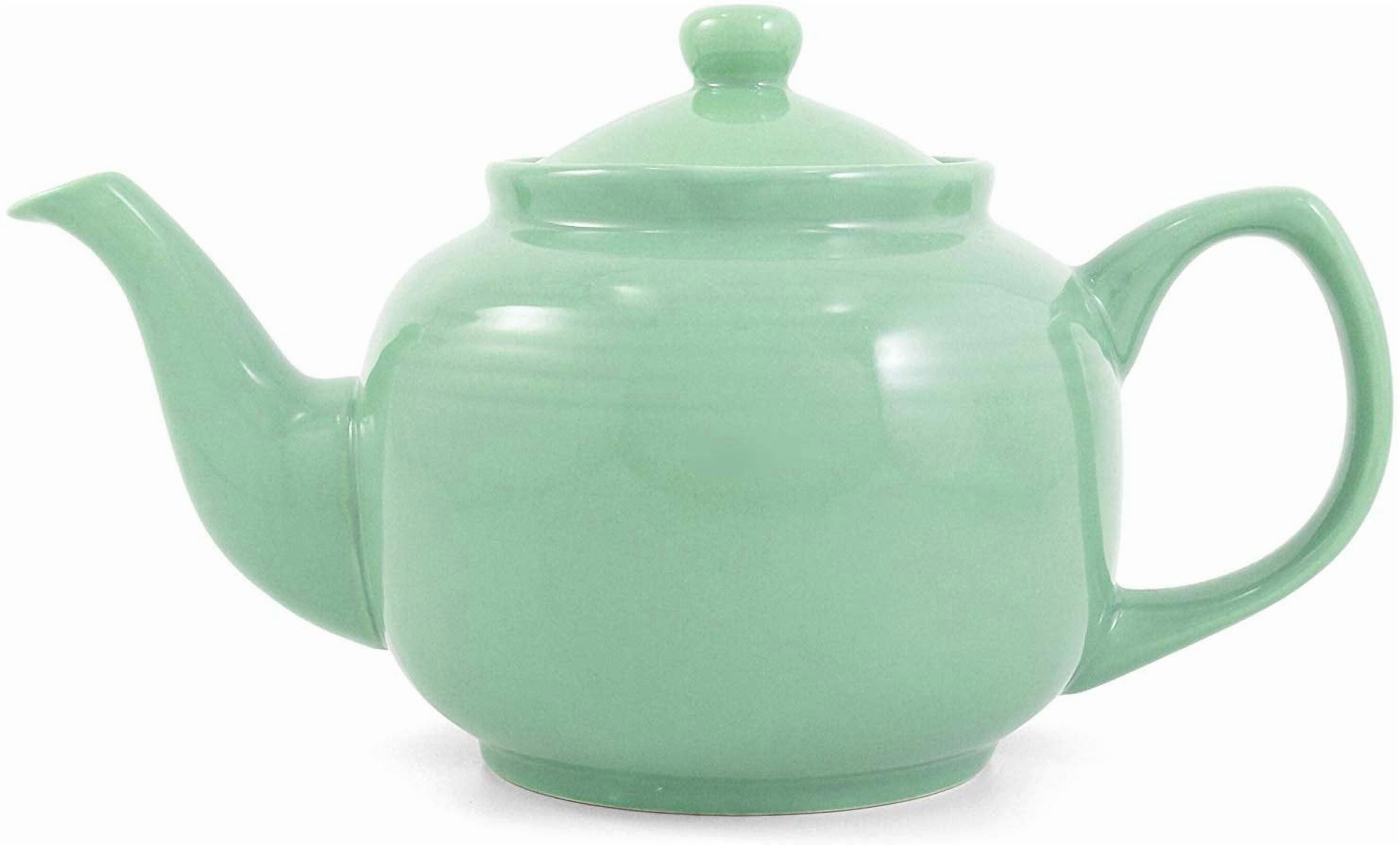 Seafoam Green Classic 6 Cup Ceramic Teapot