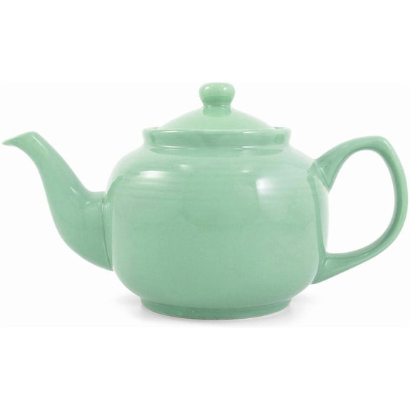 Seafoam Green Classic 6 Cup Ceramic Teapot