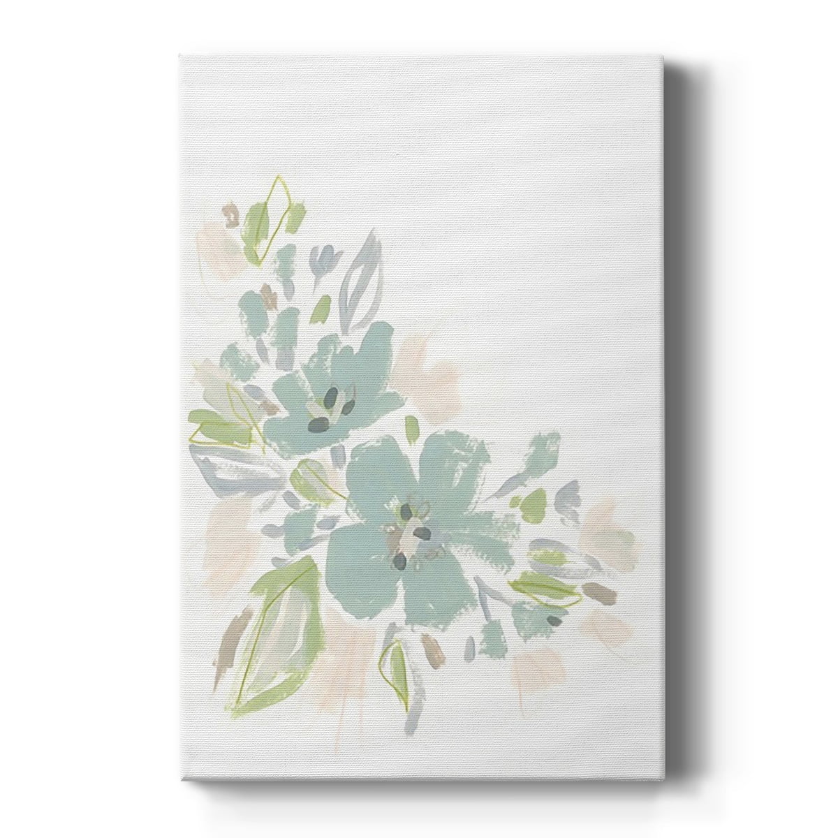 Seafoam Petals I Premium Gallery Wrapped Canvas - Ready to Hang
