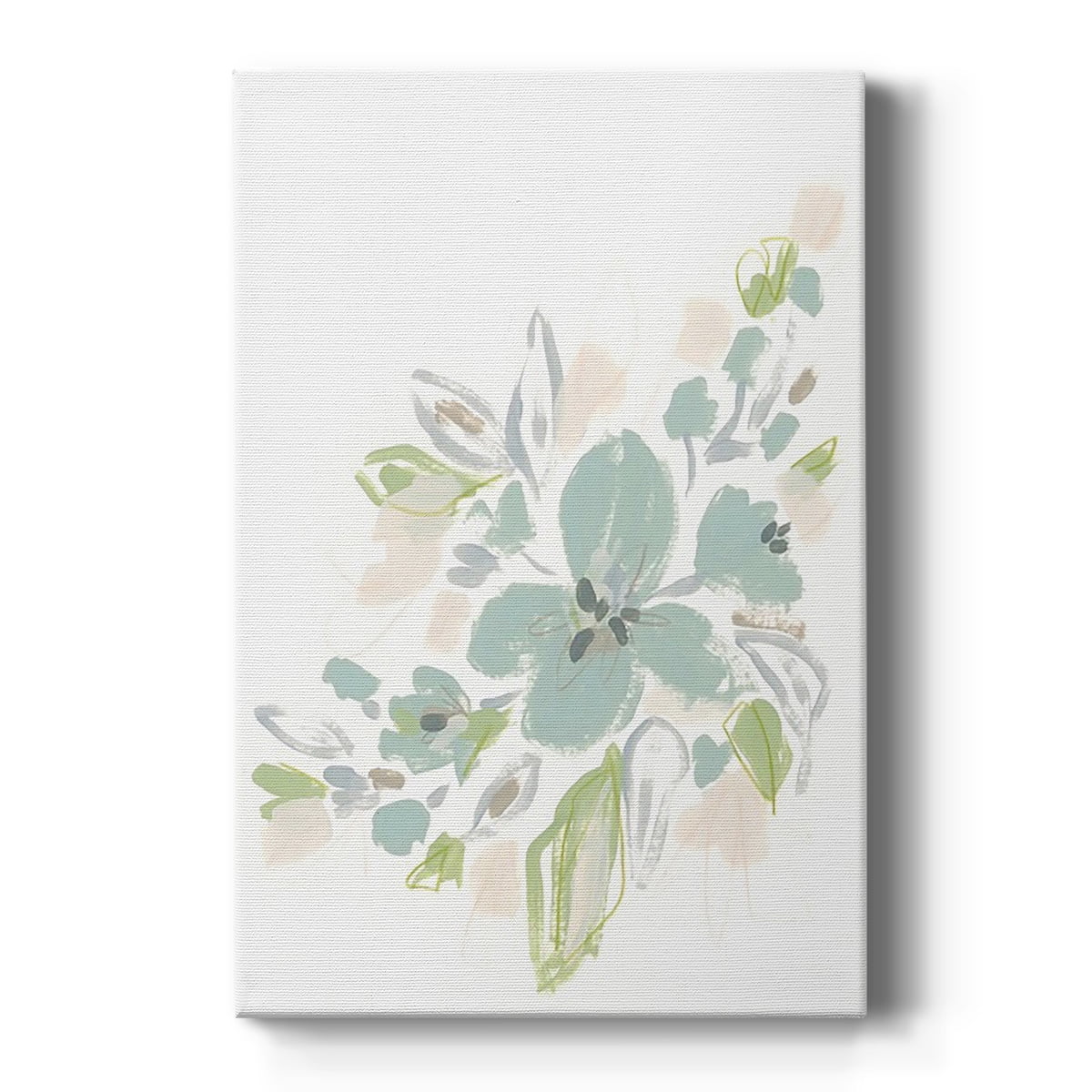 Seafoam Petals II Premium Gallery Wrapped Canvas - Ready to Hang