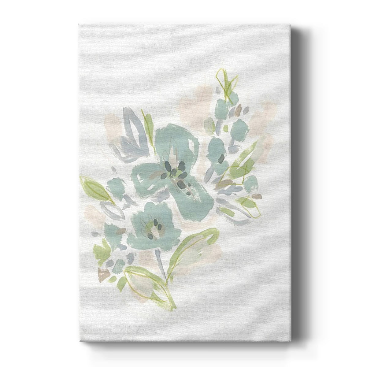 Seafoam Petals III Premium Gallery Wrapped Canvas - Ready to Hang