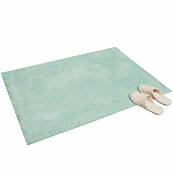 Seafoam Plaster Area Rug 2x3ft Rustic Mint Green Timber Scratch Celadon Texture Non-Slip Washable Rectangle Rugs Soft Felt Indoor Floor Mat for Bedroom Kitchen Living Room Bathroom