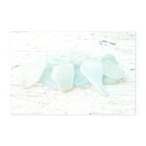 Seafoam Sea Glass Coastal Decor PHOTO Wall Art 1 of 4 - Photography Beach Ocean Coastal Nautical Aquatic Minimalist Pastel Unframed Wall Art Print 4 x 6 inches