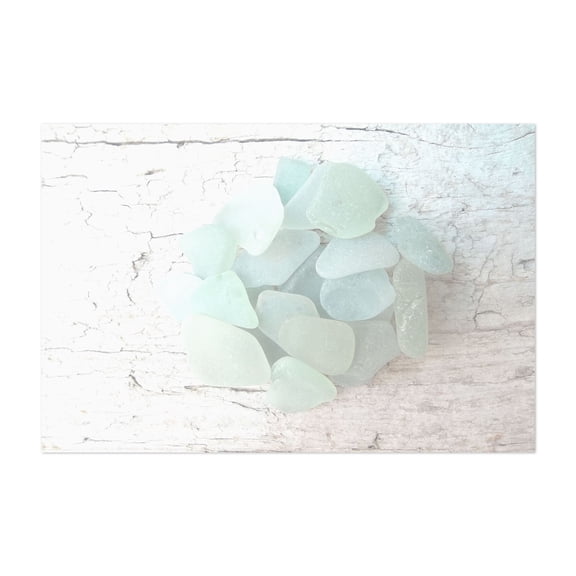 Seafoam Sea Glass Coastal Decor PHOTO Wall Art 2 of 4 - Photography Unframed Wall Art Print 24 x 36 inches