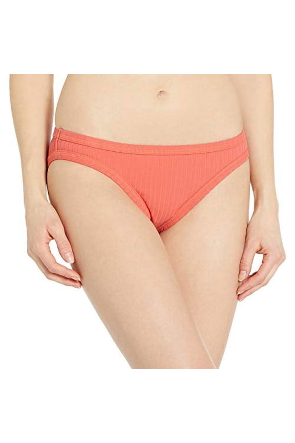 Women's Standard Hipster Bikini Bottom Swimsuit, Inka Rib Spice, 8 US