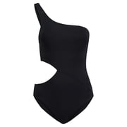 Seafolly Womens Standard Shoulder One Piece Swimsuit, Active Black, 4 US