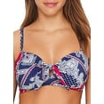 thumbnail image 1 of Seafolly Womens Bandana Bay Bandeau Bikini Top DD-Cups Style-31139DD-645, 1 of 3