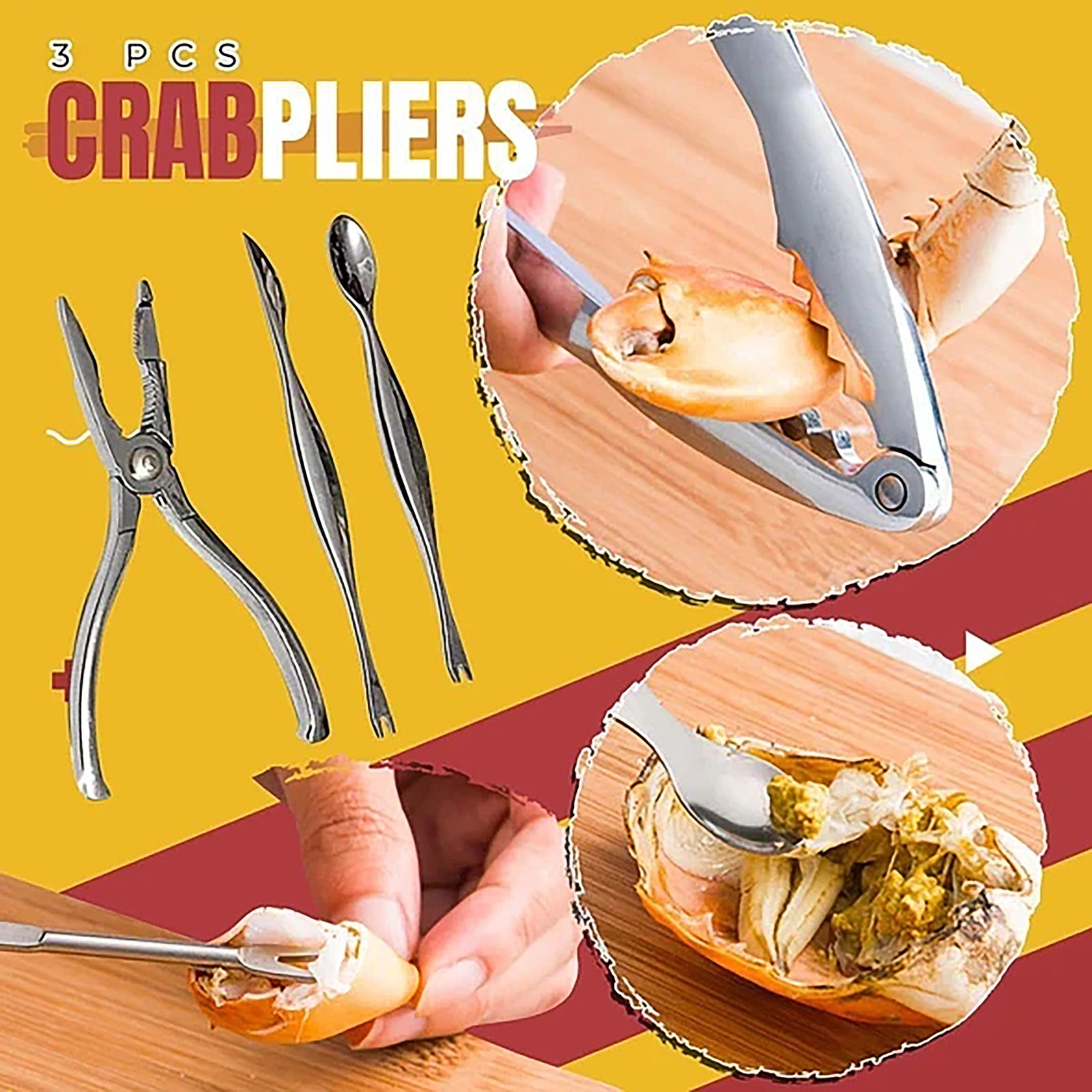 Seafood Cracking Tool Set under $5! Yrmaups Seafood Tool Set, Lobster ...