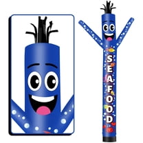 Wavy Fishy Inflatable Tube Man Fish & Chips Wacky Wavy Dancing Guy for Outdoor ...