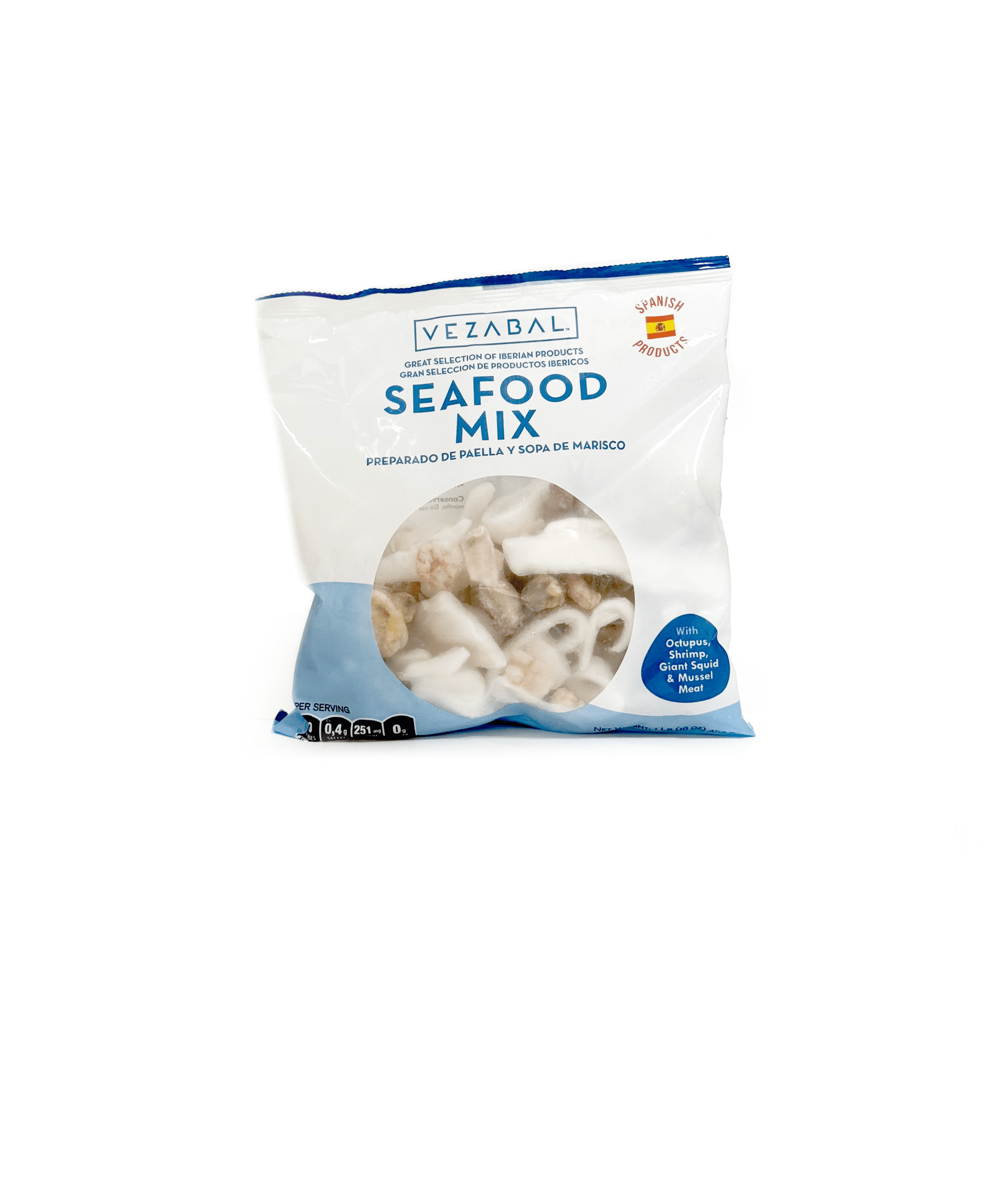 Gourmet Seafood Mix with Spanish Frozen Flavor - Box of 10 Units