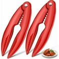 thumbnail image 1 of Seafood Nut Cracker, Ergonomic Handle Metal Lobster Claw Shellfish Crab Opener Kitchen Tool Utensil For Effortless Meat Removal, Unique Lobster Claw Style Handle Red Finish Zinc, 1 of 5