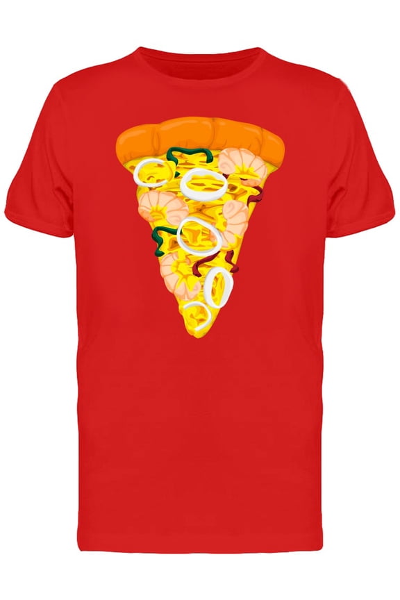 Seafood Slice Of Pizza T-Shirt Men -Image by Shutterstock, Male Medium