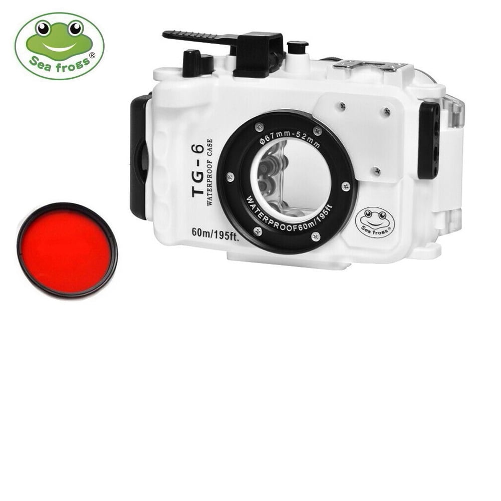 Seafrogs 60M/195FT Underwater Camera Housing Kit for Olympus TG-6 TG6 ...