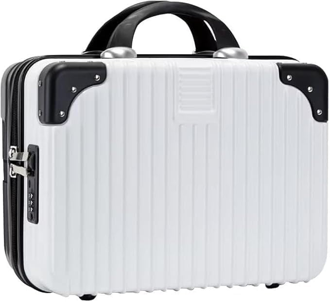 Seafront Mini Hard Shell Travel Luggage Makeup Vanity Case with Lock ...