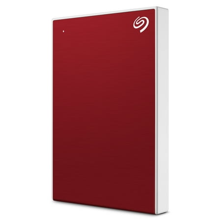 Seagate - Backup Plus Slim 1TB External USB 3.0 Portable Hard Drive - Red