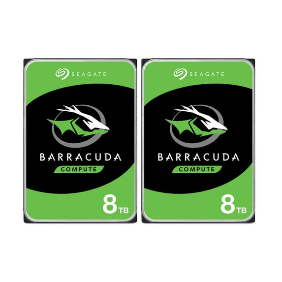 Seagate 2 PACK BarraCuda 8TB SATA III 6 Gb/s 3.5" Internal Hard Drive